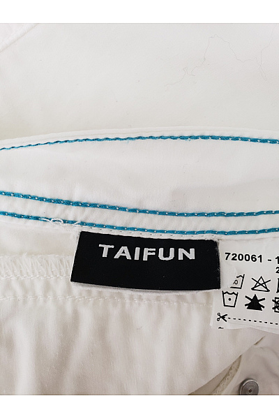 TAIFUN Bílé dámské letní bermudy ke kolenům Vel. L | TAIFUN | obrázek 5