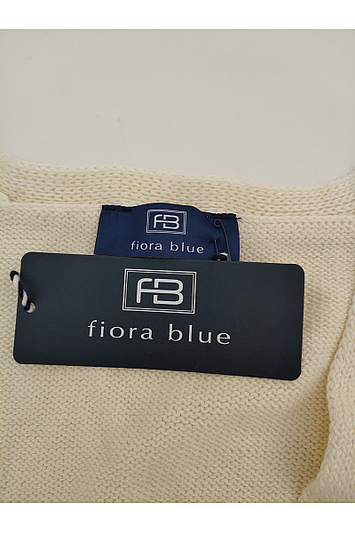 fiora blue Béžový pletený kardigan na knoflíky s výstřihem do V Vel. DE 40 | fiora blue | obrázek 7