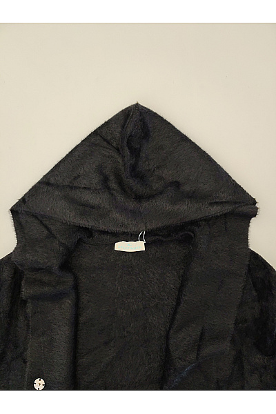 PFEFFINGER Černý dámský kabát s kapucí oversized Vel. DE 42 | PFEFFINGER | obrázek 3
