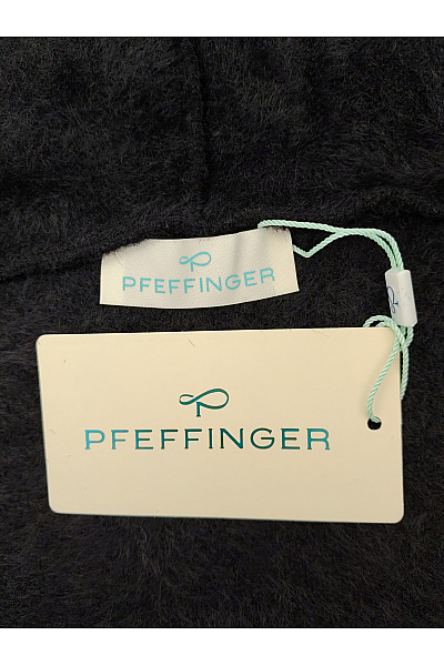PFEFFINGER Černý dámský kabát s kapucí oversized Vel. DE 42 | PFEFFINGER | obrázek 4
