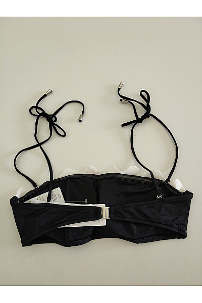 Seafolly Černobílá plavková podprsenka s volánky na zavazování Vel. 38 | Seafolly | obrázek 3