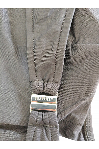 Seafolly Černobílá plavková podprsenka s volánky na zavazování Vel. 38 | Seafolly | obrázek 4