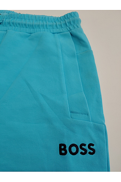 Hugo Boss Pánské modré bavlněné teplákové kraťasy s kapsami Velikost S | Hugo Boss | obrázek 2
