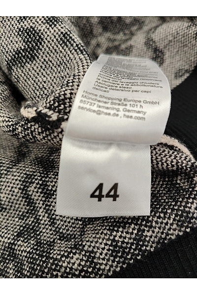 Alfredo Pauly Černobílý vzorovaný kardigan na zip elegantní Vel. EU 44 | Alfredo Pauly | obrázek 6