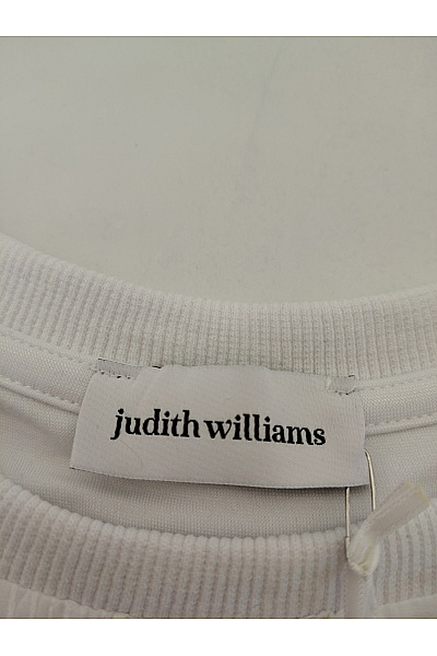 Judith Williams Bílé bavlněné tričko s krátkým rukávem a květinovým vzorem Vel. DE 52 | Judith Williams | obrázek 5