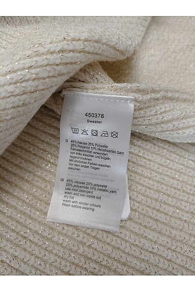 maloo Béžový oversized pletený pulovr se spadlými rameny Vel. DE 48 | maloo | obrázek 6