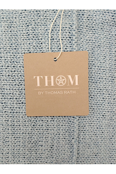 THOM By Thomas Rath Modrá pletená halenka s krátkým rukávem a lodičkovým výstřihem Vel. DE 42 | THOM By Thomas Rath | obrázek 6