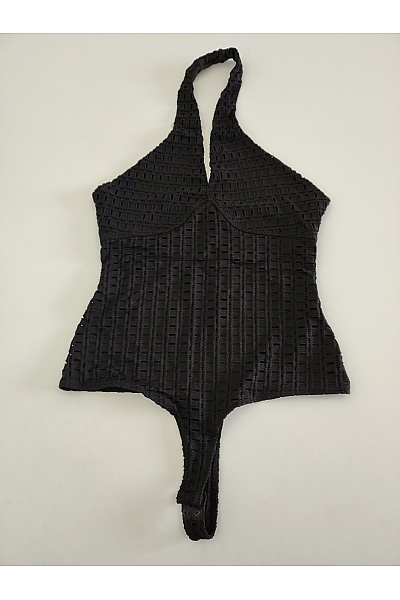 Guess Černé dámské body s ohlávkou a průstřihy Velikost M | Guess | obrázek 2
