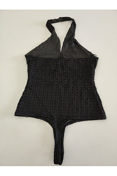 Guess Černé dámské body s ohlávkou a průstřihy Velikost M | Guess | obrázek 3