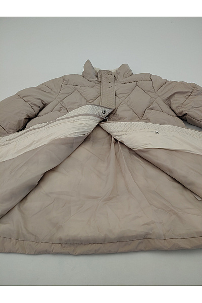 HELENA VERA Béžová prošívaná zimní bunda puffer Vel. IT 40 | HELENA VERA | obrázek 5