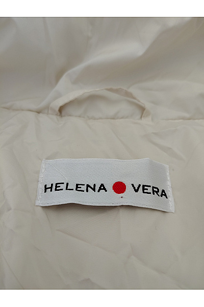 HELENA VERA Béžová prošívaná zimní bunda puffer Vel. IT 40 | HELENA VERA | obrázek 9