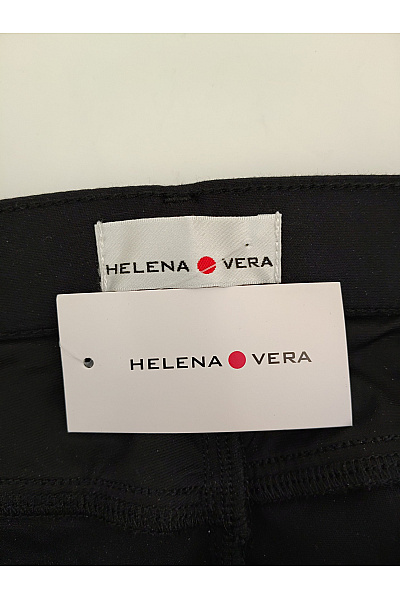 HELENA VERA Černé bavlněné cigaretové kalhoty s kapsami Velikost DE 20 | HELENA VERA | obrázek 5