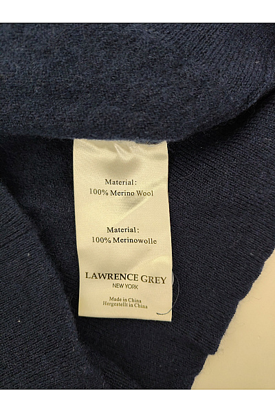 LAWRENCE GREY Pánský modrý vlněný pulovr s límečkem na knoflíky Vel. S | LAWRENCE GREY | obrázek 5