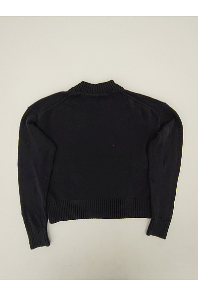 Calvin Klein Černý bavlněný crop pulovr se stojáčkem Velikost S | Calvin Klein | obrázek 8