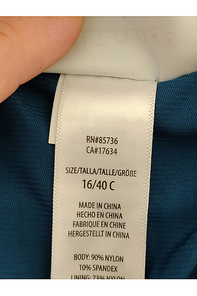 Modré jednodílné zeštíhlující plavky s vycpávkami Velikost 16/40 C | Unimoda | obrázek 7