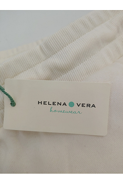 HELENA VERA Bavlněné tepláky s kapsami béžové Velikost EU 36 | HELENA VERA | obrázek 7