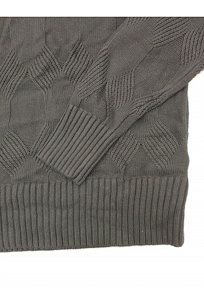 Belinda Gold Černý pletený pulovr se stojáčkem oversized Vel. IT 44 | Belinda Gold | obrázek 3