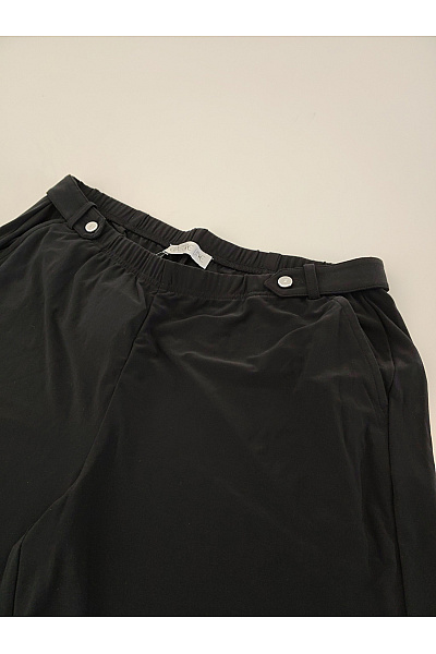 COUTURE LINE Černé dámské široké kalhoty s gumou v pase Vel. DE 44 | COUTURE LINE | obrázek 2