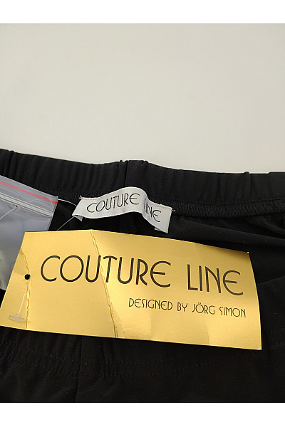 COUTURE LINE Černé dámské široké kalhoty s gumou v pase Vel. DE 44 | COUTURE LINE | obrázek 4