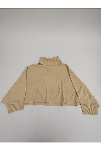 C'est Tout Béžové Oversized Pončo Tichý Luxus Velikost DE 42