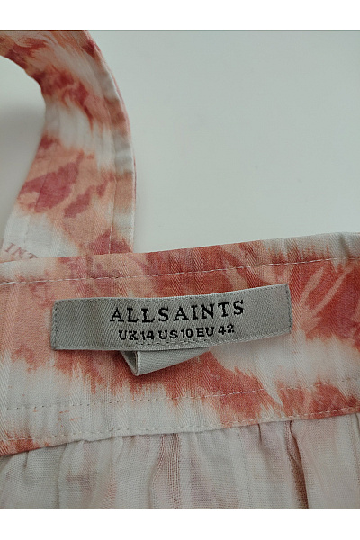 ALLSAINTS Bavlněné letní maxi šaty na ramínka se zvířecím vzorem Velikost EU 42 | ALLSAINTS | obrázek 6