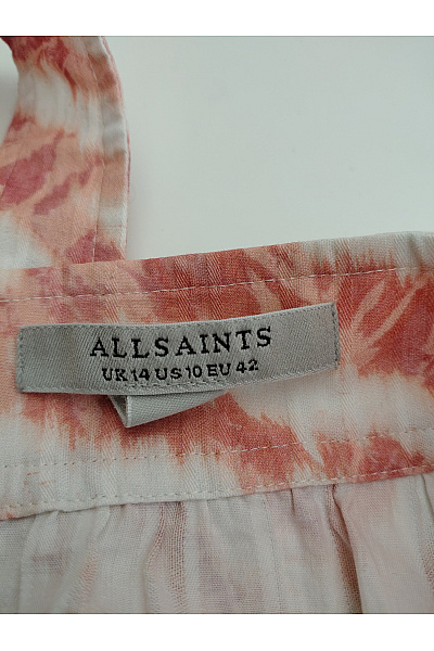 ALLSAINTS Bavlněné letní maxi šaty na ramínka se zvířecím vzorem Velikost EU 42 | ALLSAINTS | obrázek 7