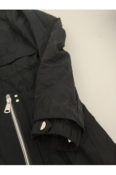 PFEFFINGER Černá dámská parka s kapucí se zipem Vel. EU 48 | PFEFFINGER | obrázek 2