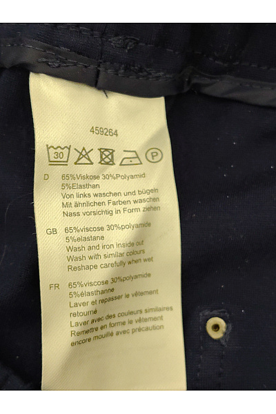 COUTURE LINE Modré dámské kalhoty s kapsami a pružným pasem Vel. 44 | COUTURE LINE | obrázek 6