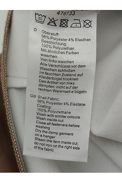 curvy me Hnědé dámské kalhoty pro plnoštíhlé s vysokým pasem a zipy Vel. DE 40 | curvy me | obrázek 7
