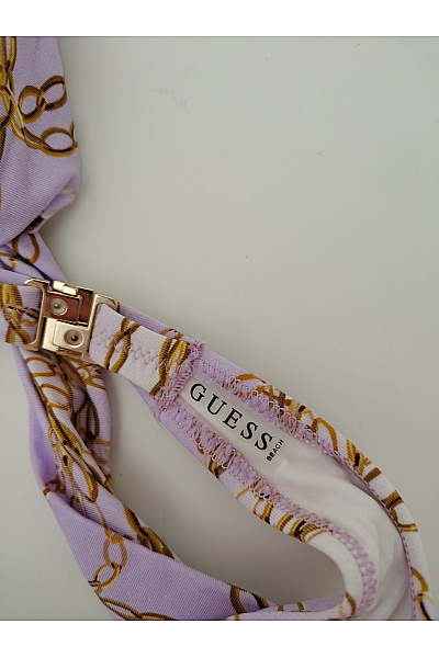 Guess Fialový vrchní díl plavek s řetízkovým vzorem za krk | Guess | obrázek 7