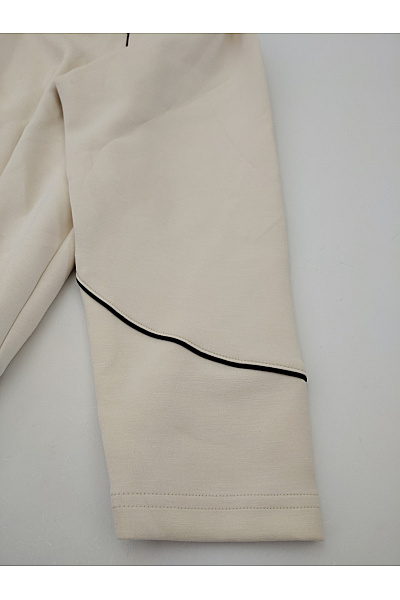 styletics by barbara Béžová dámská sportovní mikina na zip s kapucí Velikost DE 38 | styletics by barbara | obrázek 2