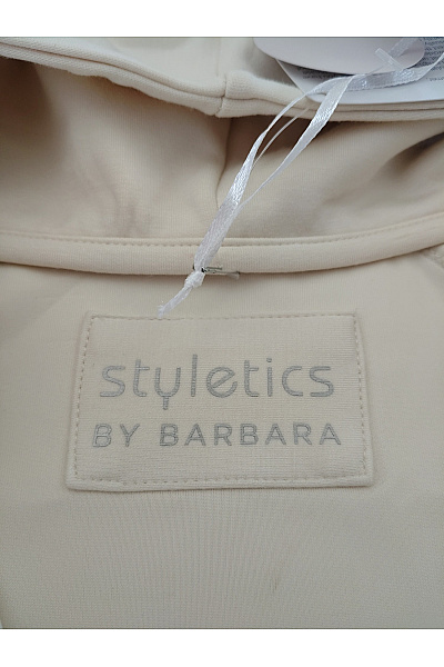 styletics by barbara Béžová dámská sportovní mikina na zip s kapucí Velikost DE 38 | styletics by barbara | obrázek 6