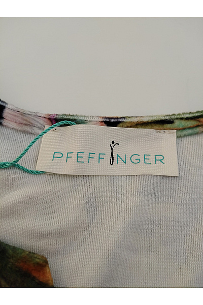 PFEFFINGER Barevné letní šaty s květinovým vzorem a plisovanou sukní Velikost DE 40 | PFEFFINGER | obrázek 5