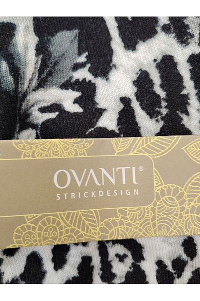OVANTI Dámská halenka s dlouhým rukávem černobílá vzorovaná Velikost DE 40 | OVANTI | obrázek 4
