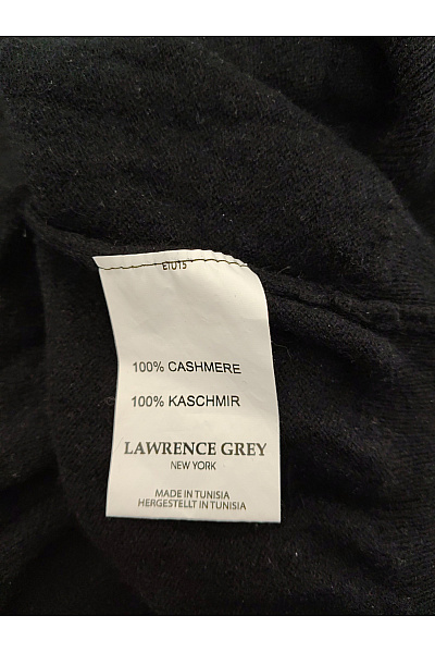 LAWRENCE GREY Pánský černý kašmírový kardigan na zip se stojáčkem Velikost XL | LAWRENCE GREY | obrázek 7