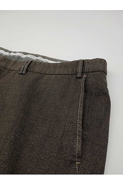 Hiltl Hnědé pánské chinos kalhoty elegantní ležérní Velikost XXL | Hiltl | obrázek 3