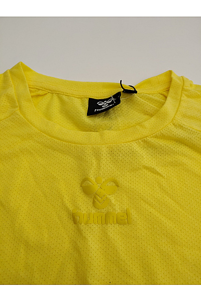 hummel Žluté sportovní funkční tričko s krátkým rukávem a raglánovým Velikost XS | hummel | obrázek 2
