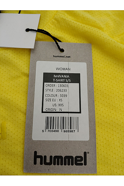 hummel Žluté sportovní funkční tričko s krátkým rukávem a raglánovým Velikost XS | hummel | obrázek 5