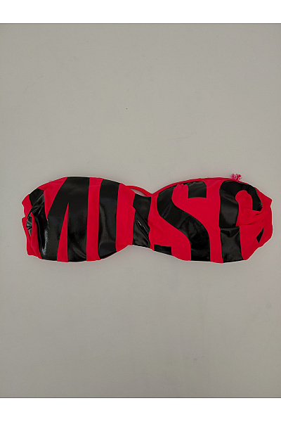 MOSCHINO Červený lesklý vrchní díl plavek bez ramínek Velikost EU 85 | MOSCHINO | obrázek 2