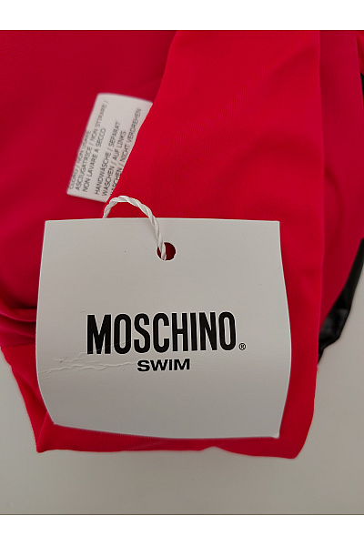 MOSCHINO Červený lesklý vrchní díl plavek bez ramínek Velikost EU 85 | MOSCHINO | obrázek 5
