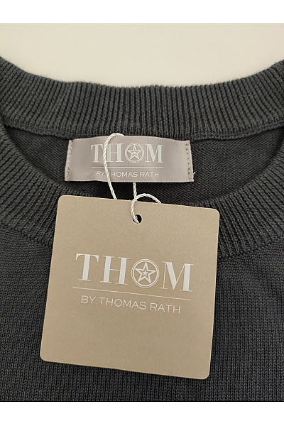 THOM By Thomas Rath Dámský šedý pletený pulovr basic Vel. DE 40 | THOM By Thomas Rath | obrázek 4