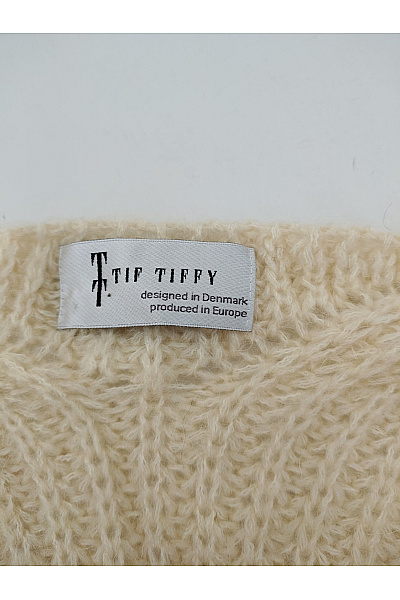 Tif Tiffy Béžový pletený oversized pulovr s balonovými rukávy Velikost S/M | Tif Tiffy | obrázek 6