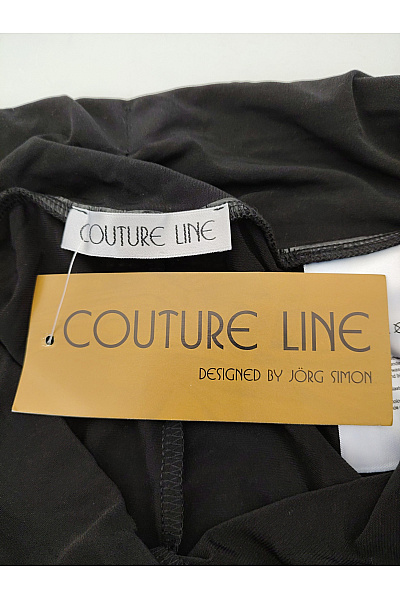 COUTURE LINE Černé široké kalhoty s vysokým pasem a kapsami Vel. DE 40 | COUTURE LINE | obrázek 3