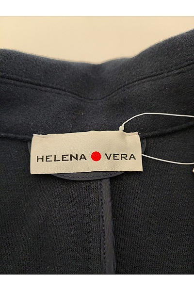 HELENA VERA Černý elegantní kabát klasický podzimní Vel. DE 52 | HELENA VERA | obrázek 5