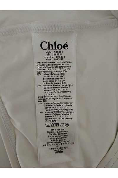 Chloé Dívčí jednodílné plavky bílé | Chloé | obrázek 8