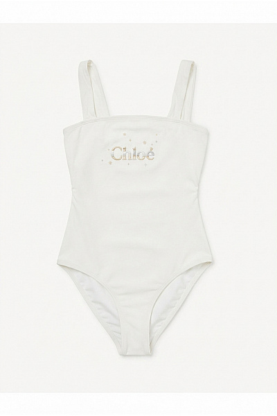 Chloé Dívčí Jednodílné Plavky Bílé