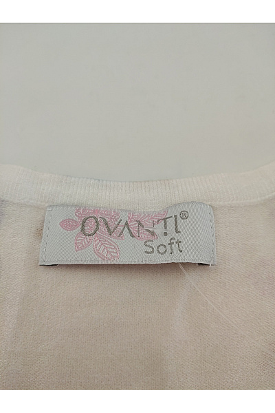 OVANTI Béžová halenka s dlouhým rukávem a květinovým potiskem Vel. IT 48 | OVANTI | obrázek 4
