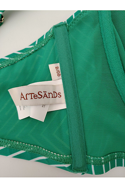ArtesSands Zelená pruhovaná plavková podprsenka s kosticemi Vel. EU 50+ | ArtesSands | obrázek 5