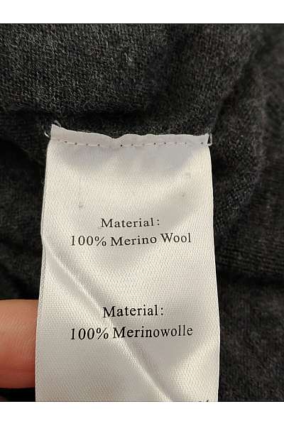 LAWRENCE GREY Pánský šedý vlněný merino svetr na zip se stojáčkem Velikost US M | LAWRENCE GREY | obrázek 8
