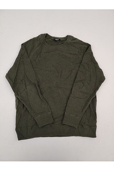 LAWRENCE GREY Pánský Khaki Kašmírový Pulovr Oversized Velikost XXL